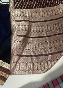 very  beautiful lahenga choli with banarasi dupatt