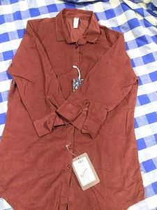 Maroon Button-Down Shirt