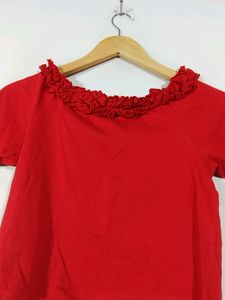 Calgari Red Crop Top (Women)