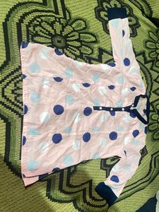 Cute Polka Dot Night Suit