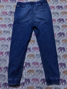 Girls Denim Joggers