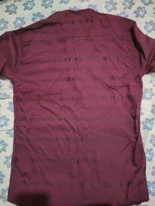 Maroon Striped Kurta for Men