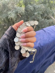 Silver Crescent Necklace