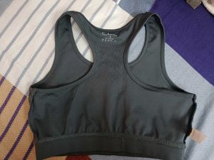 Charcoal Workout Bra By Clovia