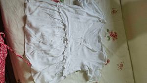 White Ruffle Top