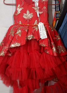 Girls Embellished Fit &amp; Flare Dress