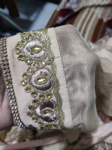 Semi stitched Elegant Gold Embroidered Lehenga Cho