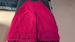 Pink Flared Palazzos