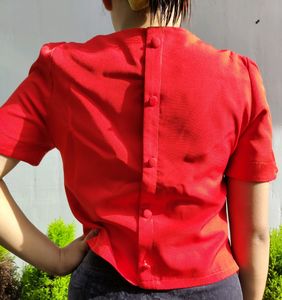 Shoulder Padded Women Top(Simple Elegance)