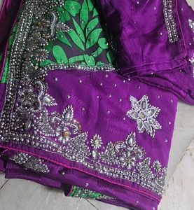 Beautiful Work Saree With Blouse ♥️