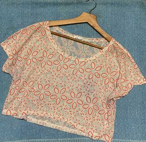 Floral Print Crop Top