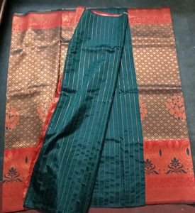 Beautiful Kerala Silk Saree With Blouse Piece