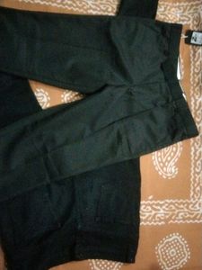 Black Solid Pant Size 34  Brand Zufix With Combo P