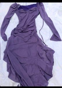 Elegant Purple Maxi Dress