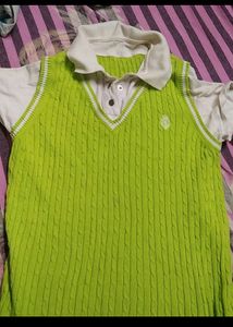 Soft Aesthetic Top With Sweter Attached