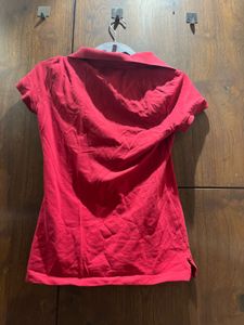 Nautica Red Polo T-Shirt – Size S