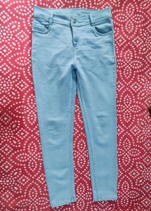Stone-washed Jeans, Blueish-white Color, L= 96cm