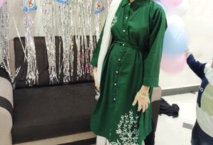 Green Embroidered Tunic