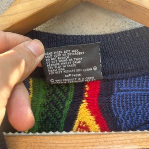 Vintage Coogi x Aklanda 3D Knit Wool Cardigan