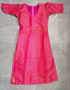 Pink & Gold Ethnic Dress
