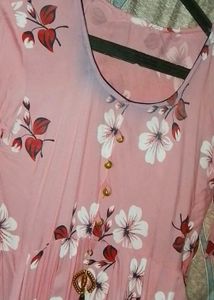 Floral Print Pink Dress