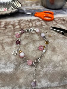 Pink Star Charm Bracelet