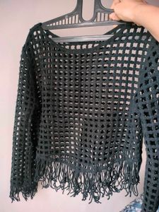 Crochet Fringe Top