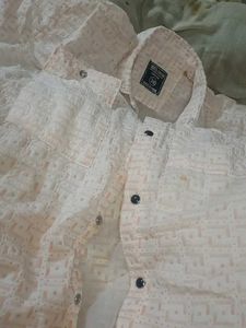 Pink Patterned Casual Shirt