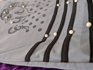 Women&#39;s Grey Designer Fitted Top