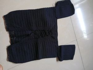 Handmade Crochet Black Top 🧶