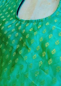 Green Dress Material