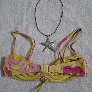 Y2k Floral Bikini Top