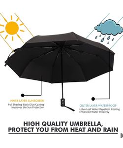 Automatic Open And Close Umbrella ☂️ New With Tag