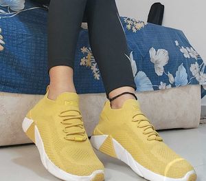 Mark Nason LA - Skechers Yellow Knit Sneakers