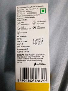 Good Vibes De-Tan Glow Serum Totally New Sealed