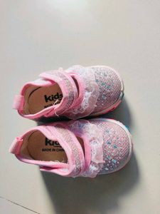 Kids Pink Sparkle Shoes
