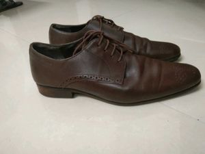 New Like BRAND REDTAPE FORMAL BROWN BROGEUS  Leath