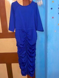 Elegant Blue Midi Dress