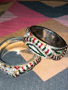 Vintage Beaded Bangles - Set of 2