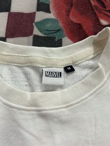 Marvel White Crewneck