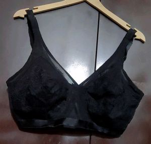 Black ⚫ Net Pattern Bra For 46 Bust