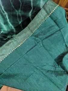 Elegant Green Net Saree