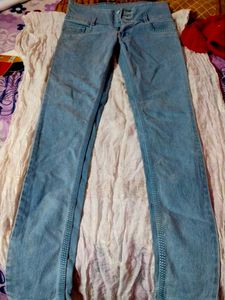 High Waist Blue Jeans