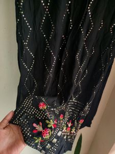Black Shimmery Kurti