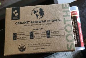6 Imported Organic Lip Balms