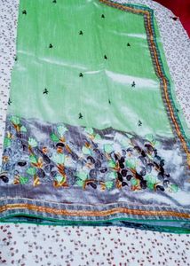 Elegant Embroidered Saree