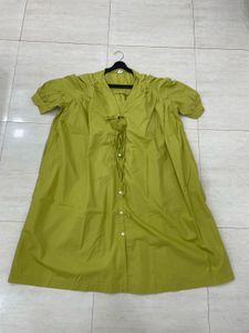 🍋 Luxe Chartreuse Smock Dress: Your Glow Up ✨