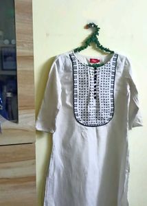 Formal White 🤍 Kurti For Office Wear  Like New