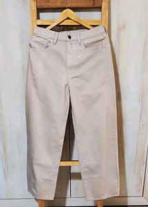 Light Brown Cotton Paint Waist Size-30