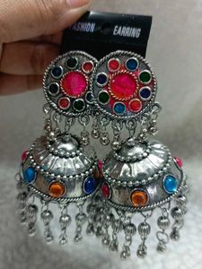 Colorful Jhumka Earrings